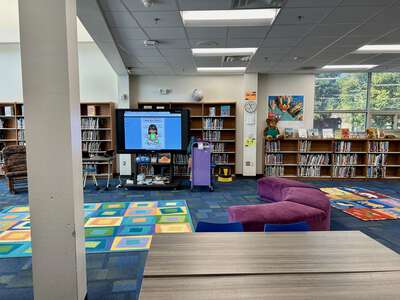 Martha Turner Reilly Elementary School Library in Dallas