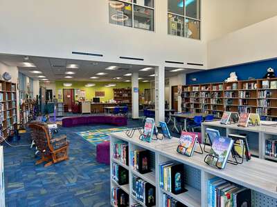 Martha Turner Reilly Elementary School Library in Dallas