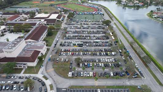 Charles W Flanagan High School Parking Lot - Southwest in Pembroke Pines