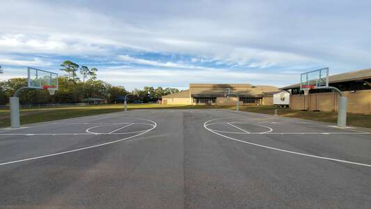 Bratt Elementary School Outdoor Basketball Courts in Century