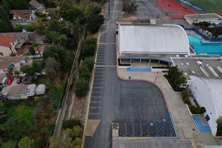 San Marino High School Parking Lot - West in San Marino