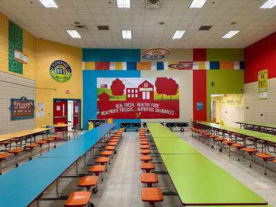 James Bowie Elementary School Cafeteria in Dallas