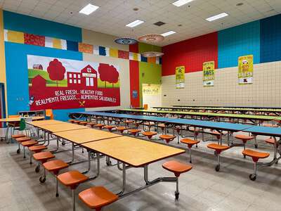 James Bowie Elementary School Cafeteria in Dallas