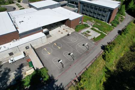 Timberline Middle School Outdoor Basketball Courts in Redmond