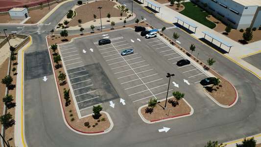 Col. Ben Narbuth Elementary School Parking Lot - Front in El Paso 2