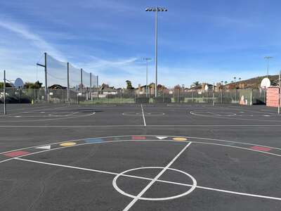 San Marcos Elementary School Outdoor Basketball Courts in San Marcos