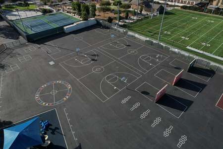 San Marcos Elementary School Outdoor Basketball Courts in San Marcos