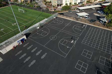 San Marcos Elementary School Outdoor Basketball Courts in San Marcos