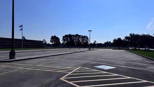Jones Elementary School Parking Lot - Front in Humble