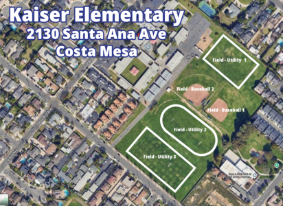 Kaiser Elementary School (3-6) Field - Utility 3 in Costa Mesa