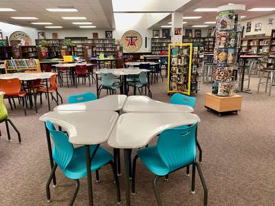 Terry High School Library in Rosenberg