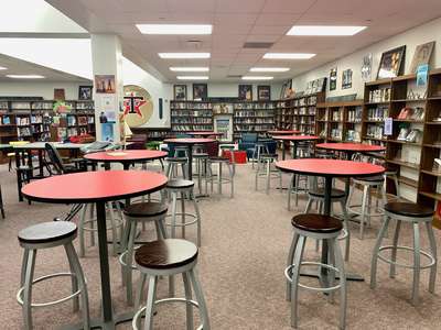 Terry High School Library in Rosenberg