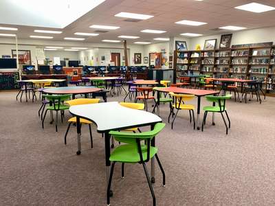 Terry High School Library in Rosenberg