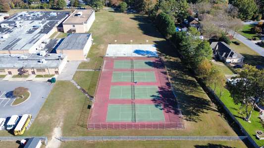 Independence Middle School Tennis Courts in Virginia Beach