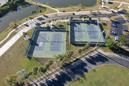 Lexington Middle School Tennis Courts in Fort Myers