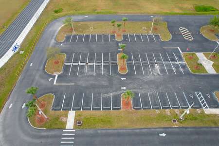 Harns Marsh Middle School Parking Lot in Lehigh Acres
