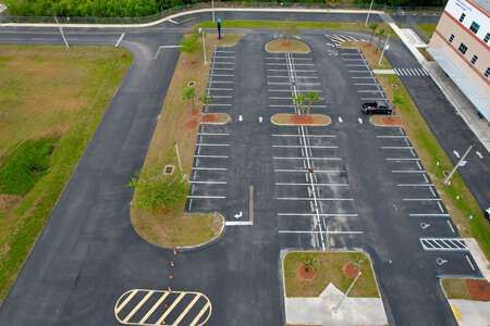 Harns Marsh Middle School Parking Lot in Lehigh Acres