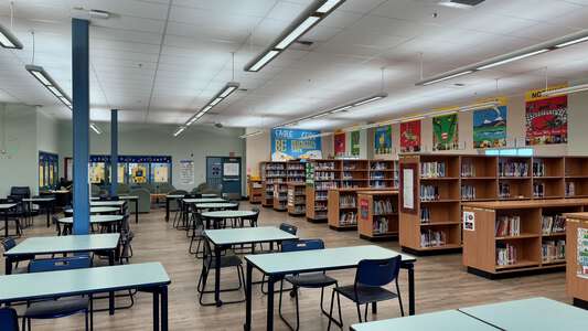 Christa McAuliffe Middle School Library in Stockton