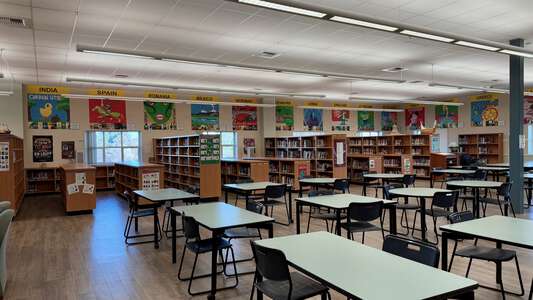 Christa McAuliffe Middle School Library in Stockton