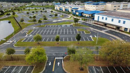 Freedom Crossing Academy Parking Lot - Front Small in Saint Johns 2