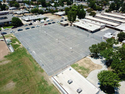 Divisadero Middle School Outdoor Basketball Courts in Visalia