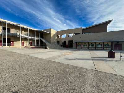 Mission Hills High School Outdoor Lunch Area in San Marcos