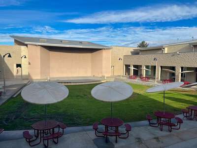Mission Hills High School Outdoor Lunch Area in San Marcos