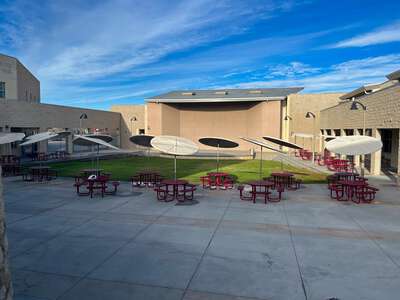 Mission Hills High School Outdoor Lunch Area in San Marcos