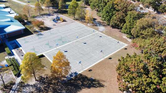 Hermitage Elementary School Outdoor Basketball Courts in Virginia Beach