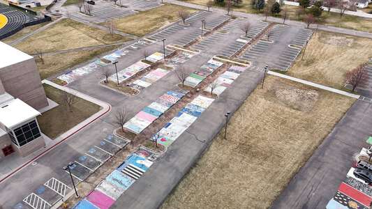 Columbia High School Parking Lot - Students in Nampa 2