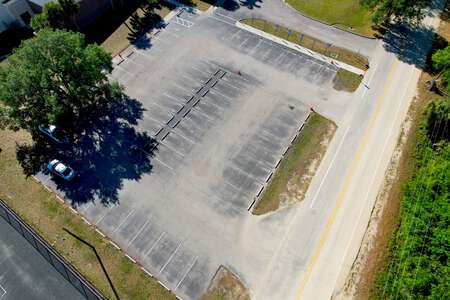 Bayshore Elementary School Parking Lot - Front in North Fort Myers