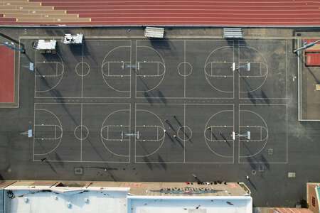 Laguna Creek High School Outdoor Basketball Courts in Elk Grove