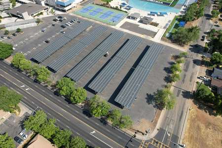 Pleasant Valley High School Parking Lot - Main (Solar Panels) in Chico