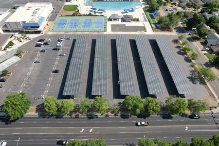 Pleasant Valley High School Parking Lot - Main (Solar Panels) in Chico