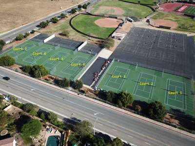 Murrieta Valley High School Tennis Courts in Murrieta 3