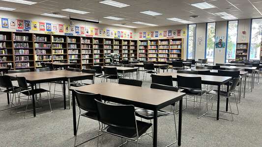 Churchill High School Library in Eugene