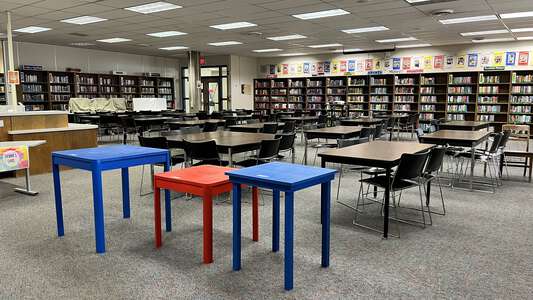 Churchill High School Library in Eugene