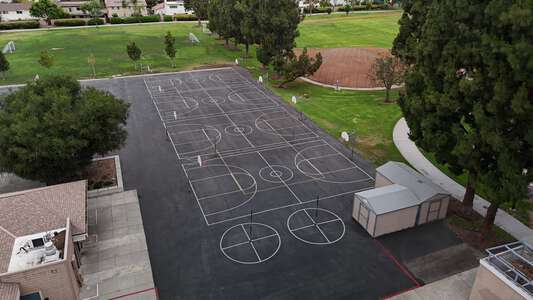Brywood Elementary School Outdoor Basketball Courts in Irvine