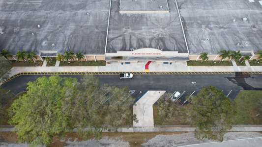 Plantation High School Parking Lot - Front in Plantation