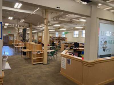 Richmond K-5 School Library in Portland