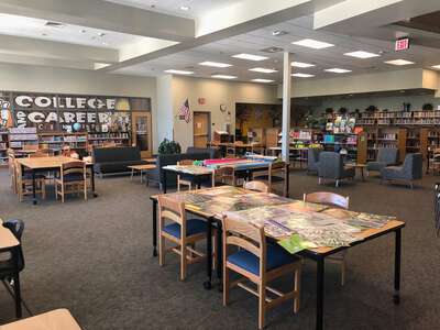 Rutherford B. Gaston Middle School Library in Fresno