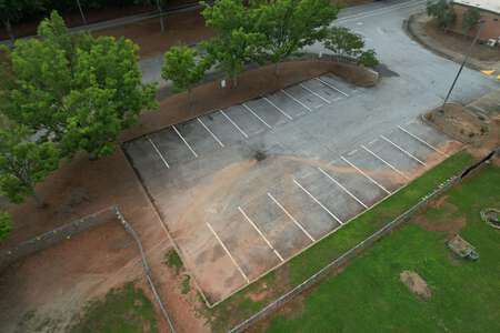 Partee Elementary School Parking Lot - Rear in Snellville