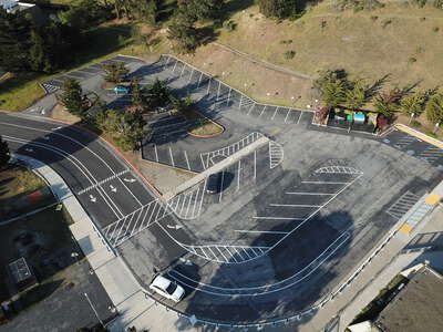 Fox Elementary School Parking Lot in Belmont