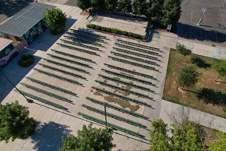 Baird Middle School Outdoor stage in Fresno