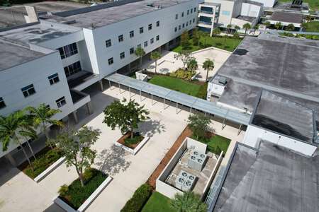 Miami Palmetto Senior High School Courtyard in Pinecrest