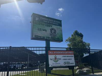 Perris High School Marquee in Perris 1