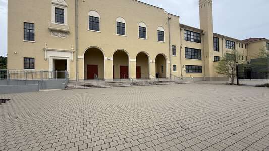 Martin Behrman Charter Elementary School Auditorium Courtyard in New Orleans 1