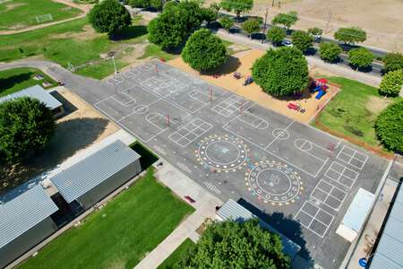 Crowell Elementary School Outdoor Basketball Courts in Turlock