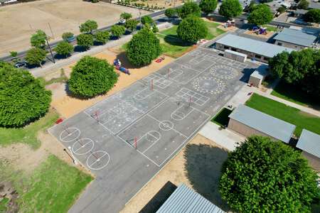 Crowell Elementary School Outdoor Basketball Courts in Turlock