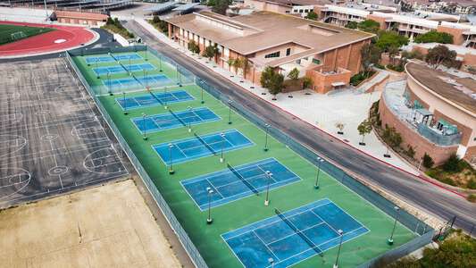Canyon Crest Academy Tennis Courts in San Diego